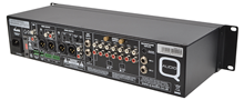 2 Zone Installation Mixer with 4 Dual Stereo Channels + 2 Mic Inputs